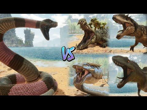 HOW STRONG IS THE NEW GIGANTOPHIS!? GIGANTOPHIS VS BASILISK AND MORE! - ARK FIGHT CLUB EP28