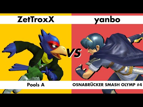 Osnabrücker Smash Olymp #4 - ZetTroxX (Falco) vs. yanbo (Marth) Melee Pools