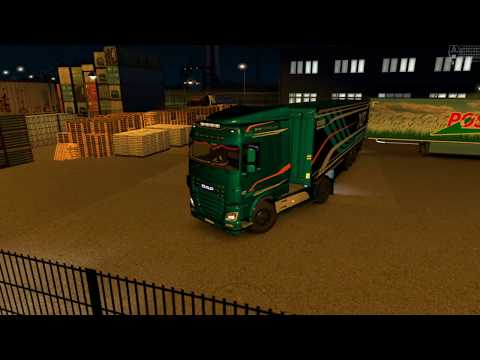Euro Truck Simulator 2 ProMods #39 DAF XF Euro 6 - Krone Profi Liner - GB Portsmouth to Southampton