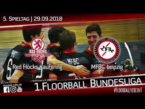 HL: Red Hocks Kaufering - MFBC Leipzig / 6:12 / 5. Spieltag / 1. Floorball Bundesliga Saison 2018/19