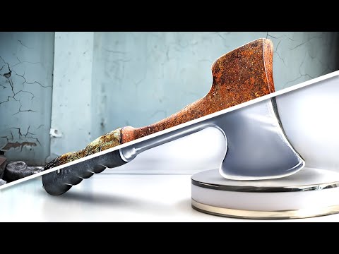 Rusty Axe Restoration | From Trash to Treasure Restoring Rusty Old Axe | From Trash to treasure Tool