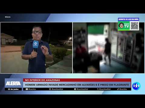 Homem armado invade mercadinho em Alvarães e é preso pela polícia militar 