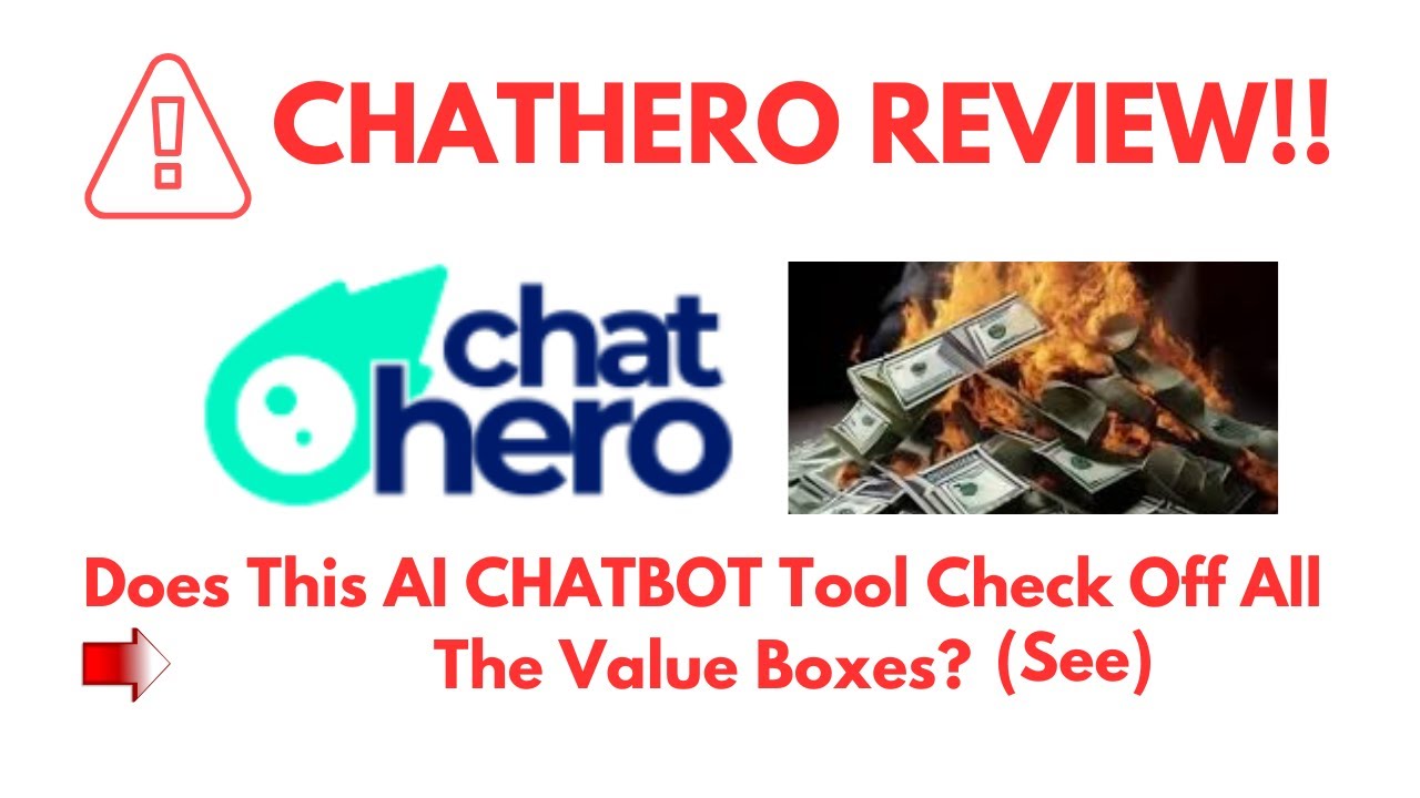 ChatHero Review- Does This AI CHATBOT Tool Check Off All The Value Boxes?See(Do Not Use Yet)