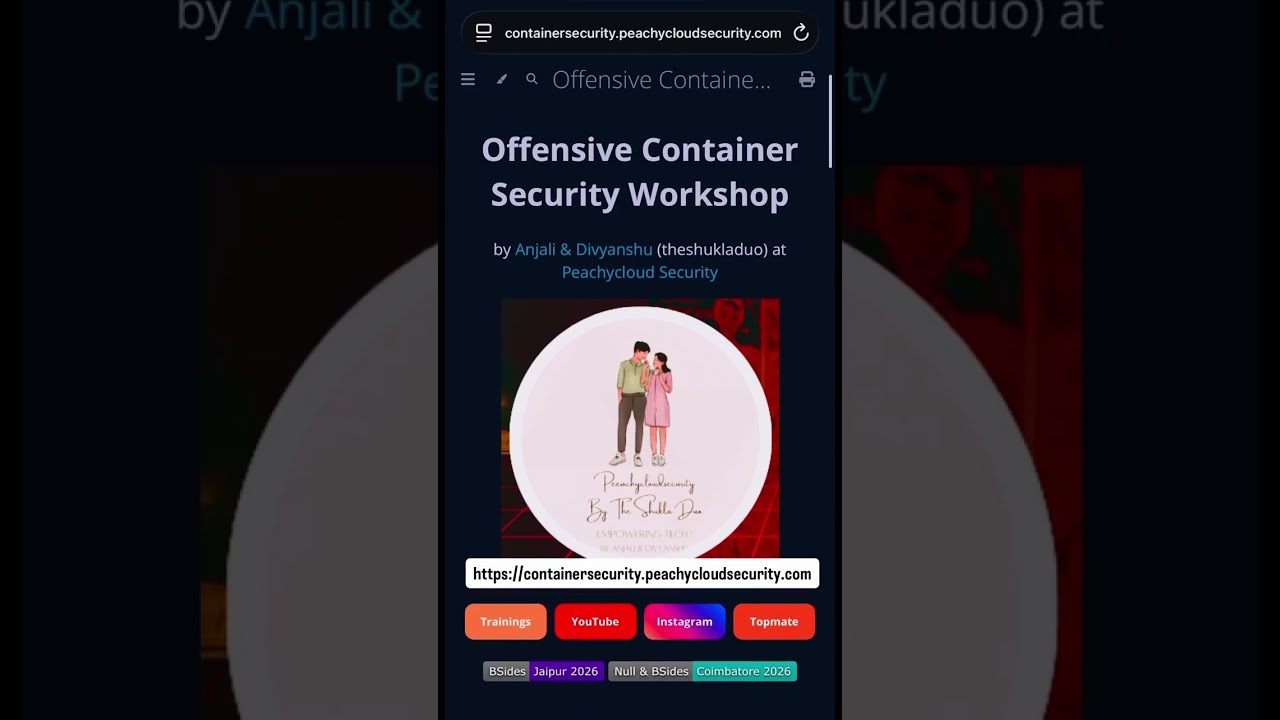 Offensive Container Security Workshop | How to hack containers