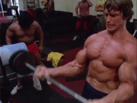 Arnold Barbell Curls - Deleted Scene Pumping Iron 1975