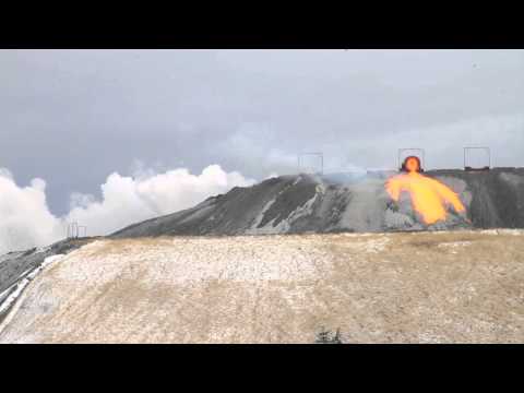 Pouring Lava/Slag in Soda Springs - IDAHO / Almost Looks Like a Volcano