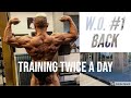 Training twice a day, DAY1 Workout #1 Back