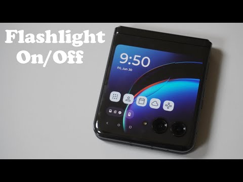 How To Turn Flashlight On / Off On Motorola Razr Plus / 40 Ultra