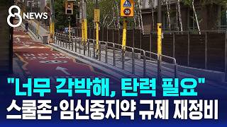 너무 각박해, 탄력 필요..스쿨존·임신중지약 규제 재정비 / SBS 8뉴스