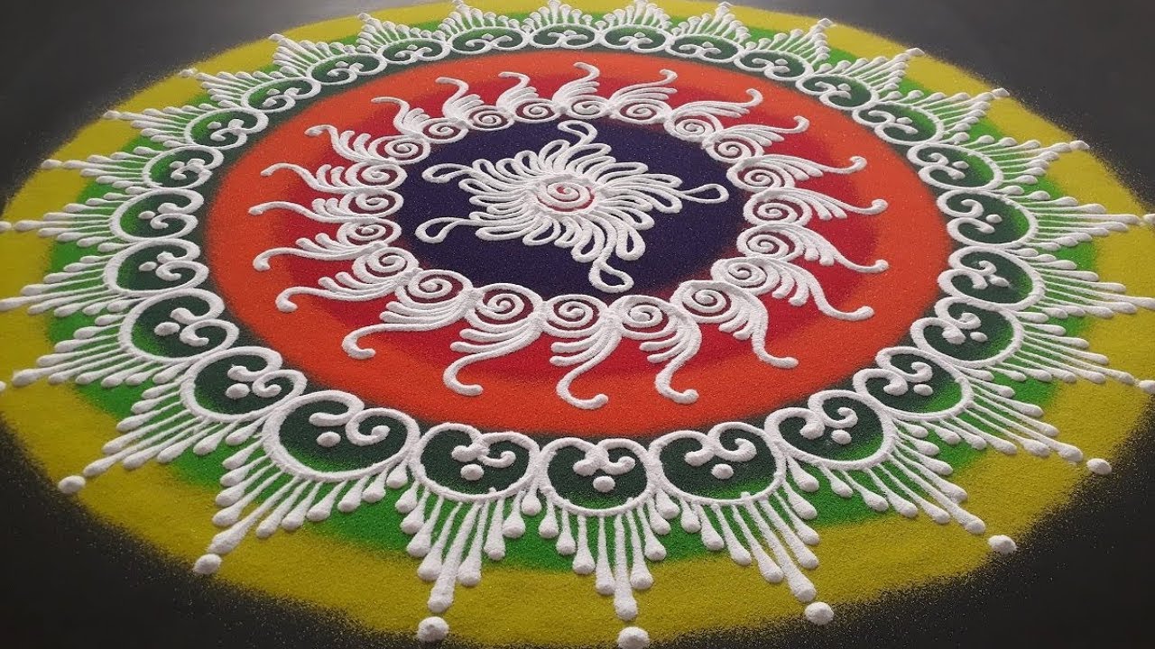 Sanskar bharati rangoli design by pranali tulsankar
