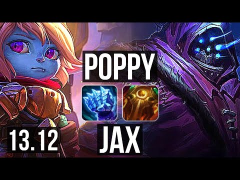 POPPY vs JAX (TOP) | Rank 3 Poppy, 2/0/6, Rank 16 | EUW Challenger | 13.12