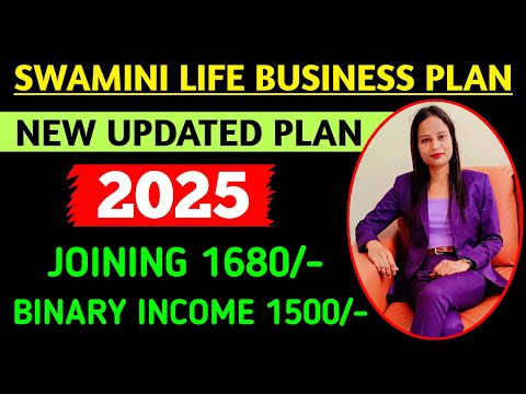 New updated  plan / swamini life business plan 2025 / joining 1680 Binary income 1500/ 6386147681