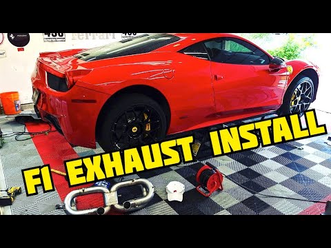 FERRARI 458 S-Line Exhaust Install - SCREAMS like an F1 car!