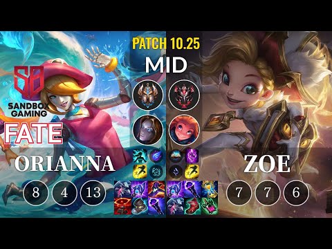 SB FATE Orianna vs Zoe Mid - KR Patch 10.25