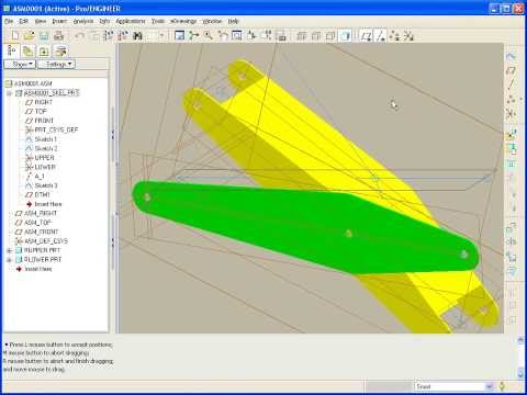 Top-Down and Mechanism Design Techniques Together Pro/Engineer Creo