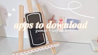 6 apps to download when you’re bored 📲 (games 👾 + self care 🌿)