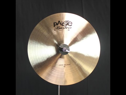 Paiste 10" Masters Dark Splash - 280g (video demo) image 2