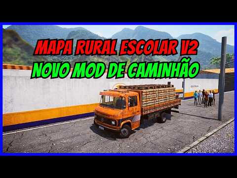 🔴Gameplay Novo Mod de Caminhão MB 608 | Mapa Rural Escolar V2 | Proton Bus Simulator | PBSU | Mods
