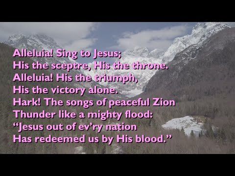 Alleluia, Sing to Jesus (Tune: Hyfrydol - 4vv) [with lyrics for congregations]