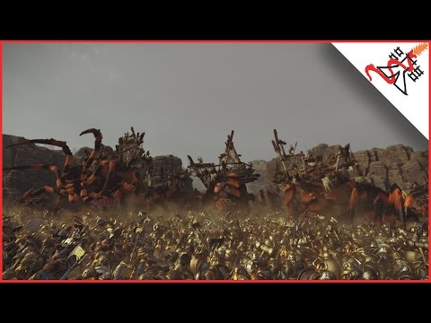 40 GIANT SPIDERS vs 8000 DWARFS - Total War: WARHAMMER