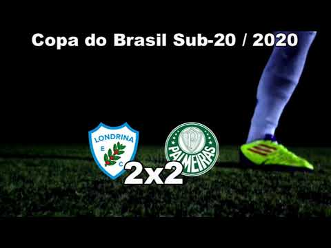 Londrina 2x2 Palmeiras pela Copa do Brasil Sub-20 / 2020