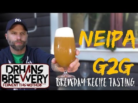 NEIPA brewday, recipe and tasting - plus Keg vs bottle exbeeriment!