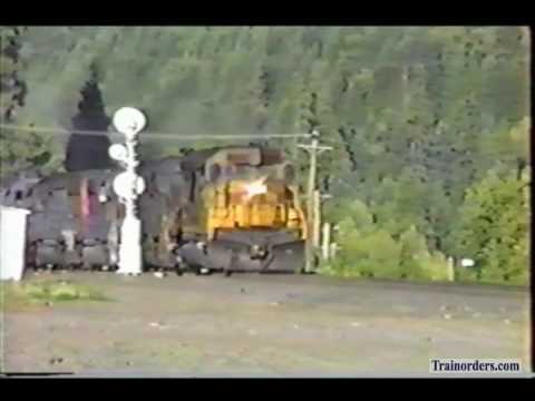 Classic Railroad Series 573 - SP EB at Oakridge, OR July 4, 1989
