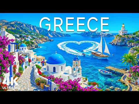 Greece 4K | Hidden Island Paradise, Crystal Blue Sea & Deep House Chill Mix