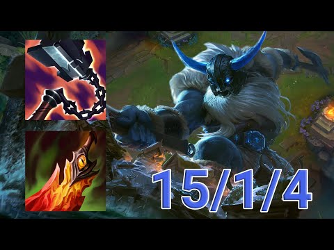 Olaf Jungle VS Nunu Y Willump Highlights | KR Master Patch 12.19