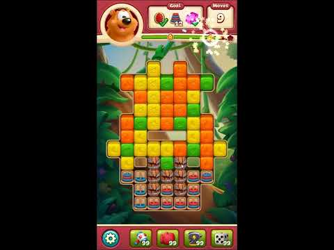 Toon Blast Level 6204 - NO BOOSTERS 🐻🐺🐱 | SKILLGAMING ✔️