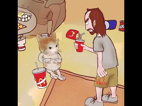 Catdany break-dancing for Asmongold meme