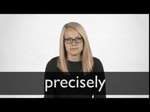 Part of a video titled How to pronounce PRECISELY in British English - YouTube