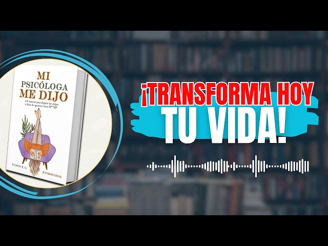 Vídeo relacionado con MI PSICÓLOGA ME DIJO: 110 sesiones para elegirte sin culpas y dejar de aguantar tanta mierd*
