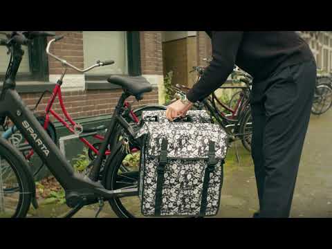 Voltano Dubbele Fietstas XXL - Zwart - 60 Liter