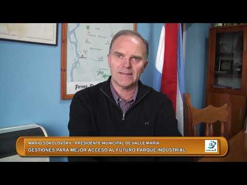 Tramites para mejoras en el acceso al futuro parque industrial de Valle María - INFORME 3 TV