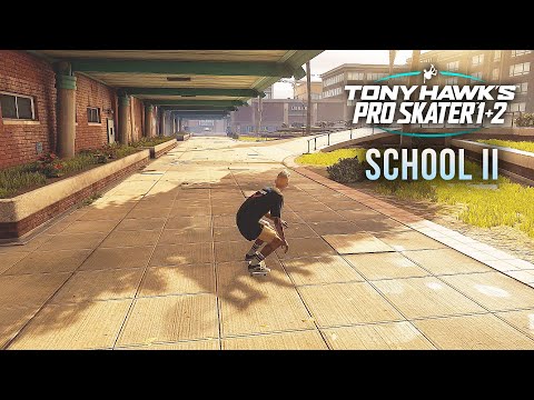 TONY HAWK'S PRO SKATER 1+2 Walkthrough Gameplay Part 8 - SCHOOL 2 / SCHOOL II 100% (4K PS5)