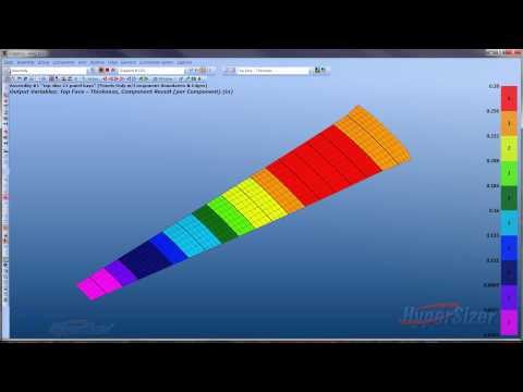 Composite Wing Box - HyperSizer Analysis and Laminate Optimization