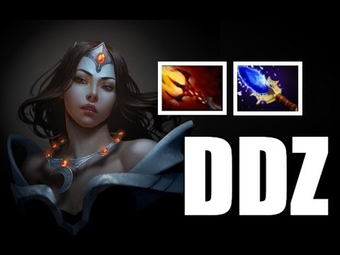 DDZ Playing Middle Mirana with Aghanim AND Ethereal Blade