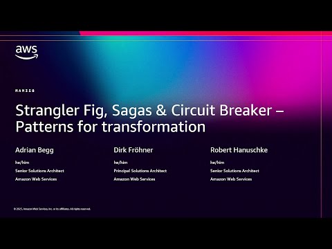 AWS re:Invent 2025 - Circuit Breaker, Saga & Strangler Fig: Patterns for Transformation (MAM358)