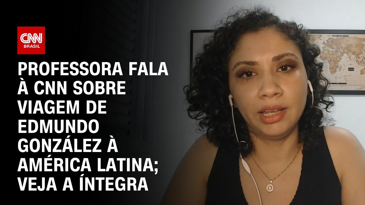 Professora fala à CNN sobre viagem de Edmundo González à América Latina; Veja a íntegra | BASTIDORES