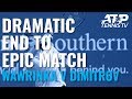 Dramatic End to EPIC Wawrinka v Dimitrov Match ? | Cincinnati 2019