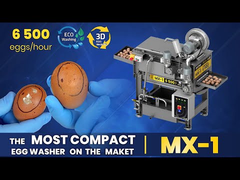 MX-1 tunnel egg washer - Video Demo 13