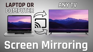 How To Cast Computer or laptop to TV-Screen Mirror PC Windows 10 to TV-with any Browser-one click.