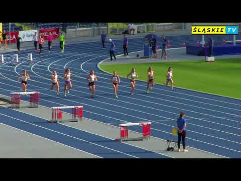 100m Kobiet eliminacje, finały, dekoracja / XXIV OOM Śląskie 2018
