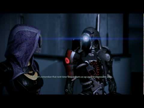 Tali and Legion team up against Shepard