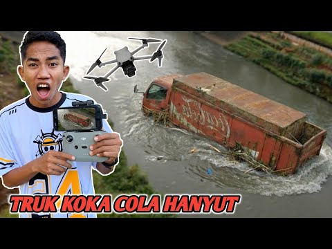 CAUGHT BY A DRONE! A COCA COLA TRUCK FRAME THAT FELL INTO THE RIVER??😱 | Mikael TubeHD