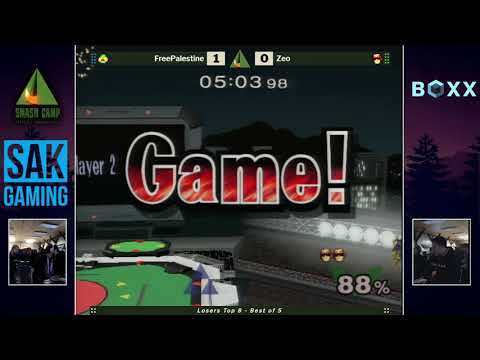 Smash Camp 2019 Losers Top 8 - FreePalestine (Sheik) vs Zeo (Captain Falcon)