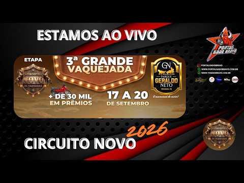 VAQUEJADA  AO VIVO | PARQUE GERALDO NETO | POCINHOS - PB | ETAPA DO CIRCUITO NOVO DE VAQUEJADA.