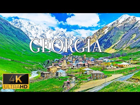 FLYING OVER GEORGIA (4K Video UHD) - Calming Music With Beautiful Nature Video For Daily Relaxation