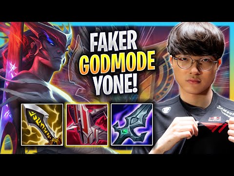 FAKER LITERALLY GOD MODE WITH YONE! - T1 Faker Plays Yone MID vs Pantheon! | Season 2023
